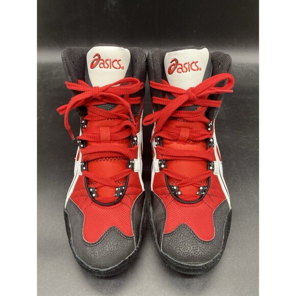 Asics Red Intensity Wrestling Shoes Mens Size 11 JN100 Rotational Split Sole - Picture 3 of 7
